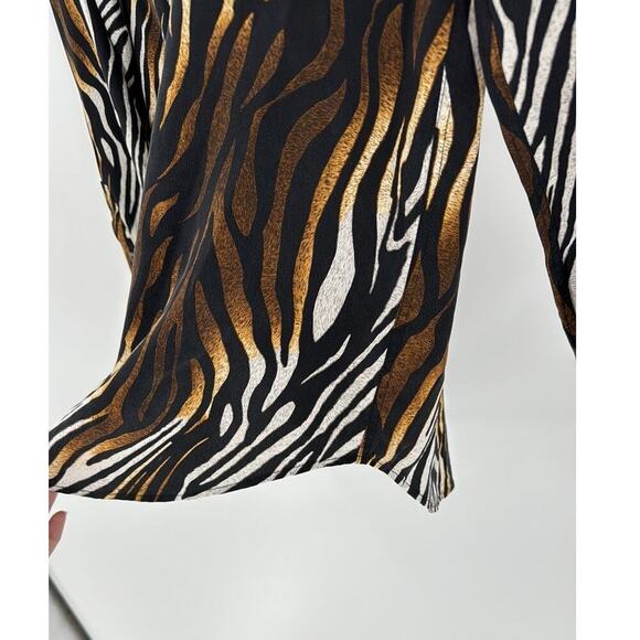 EQUIPMENT Reese Clean Zebra Print Silk Shirt Blouse bold statement versatile - Picture 5 of 8